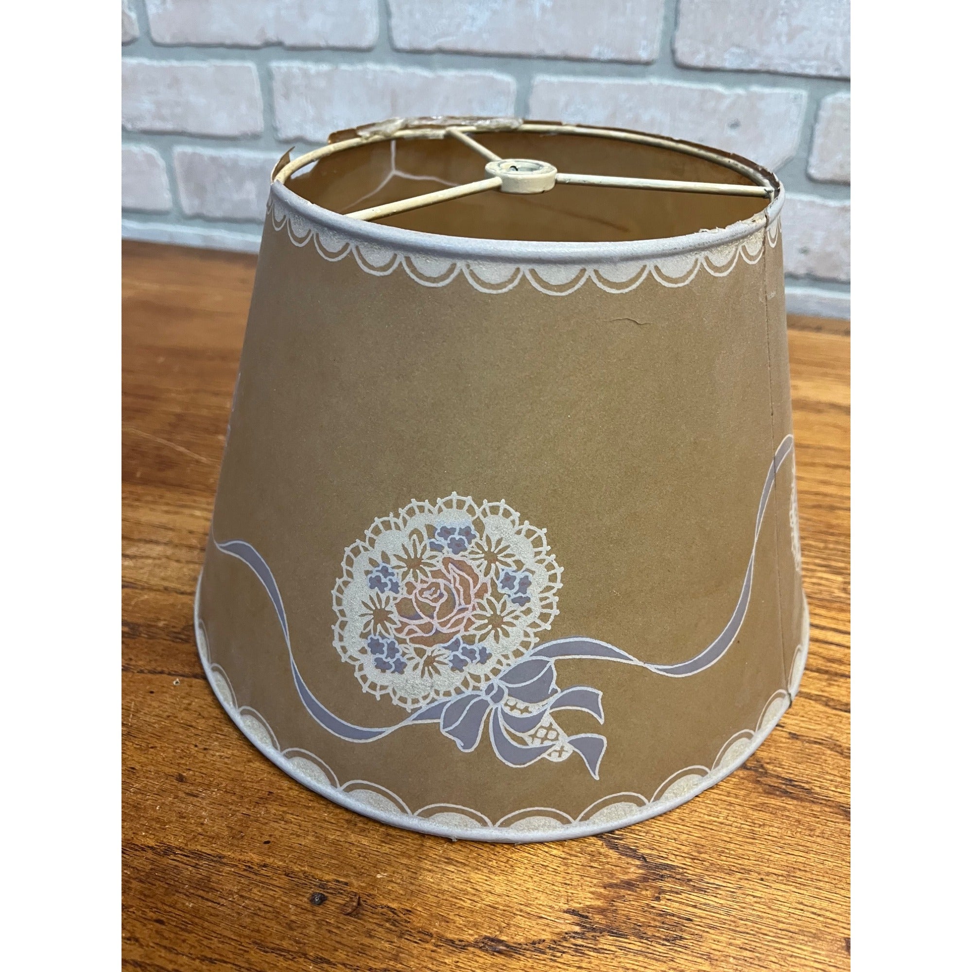 Vintage 1930s Aladdin WHIP-O-LITE Kerosene Oil Lamp Paper Shade - As-Is