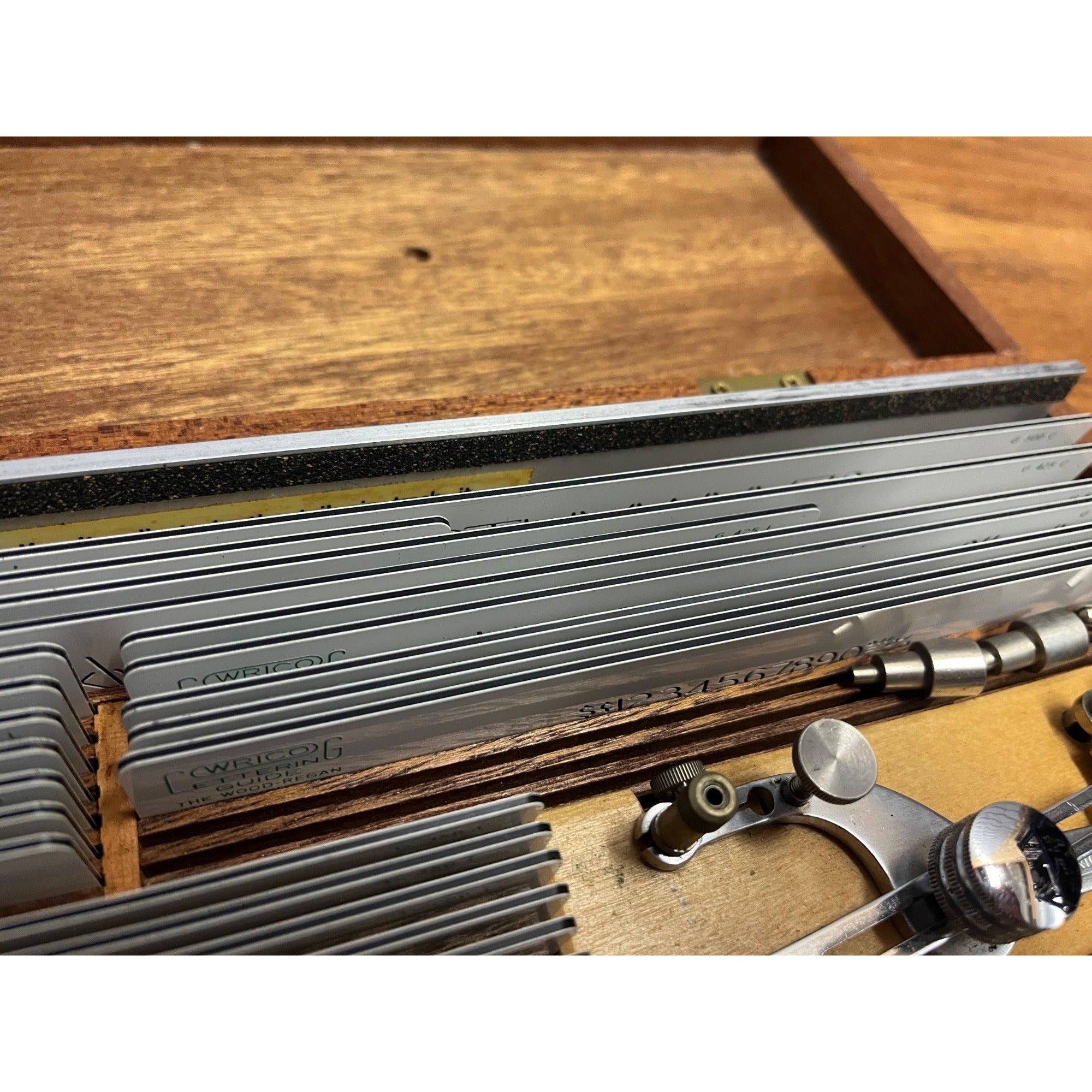 Vintage WRICO Lettering Set Engineering Drafting Tool 6675-542-0897