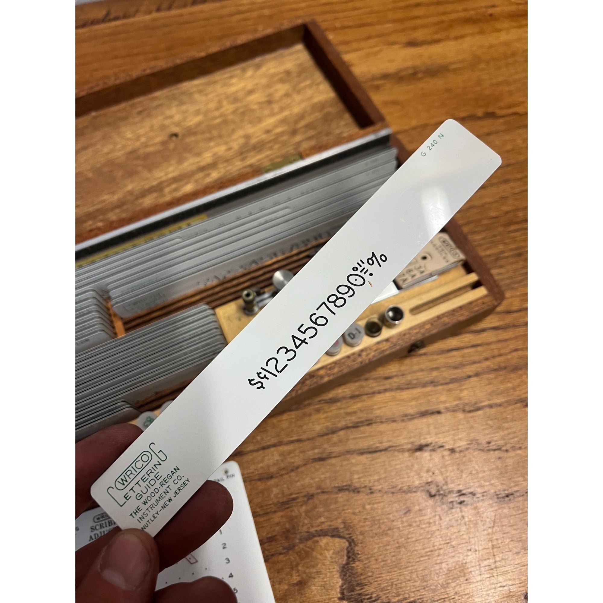 Vintage WRICO Lettering Set Engineering Drafting Tool 6675-542-0897