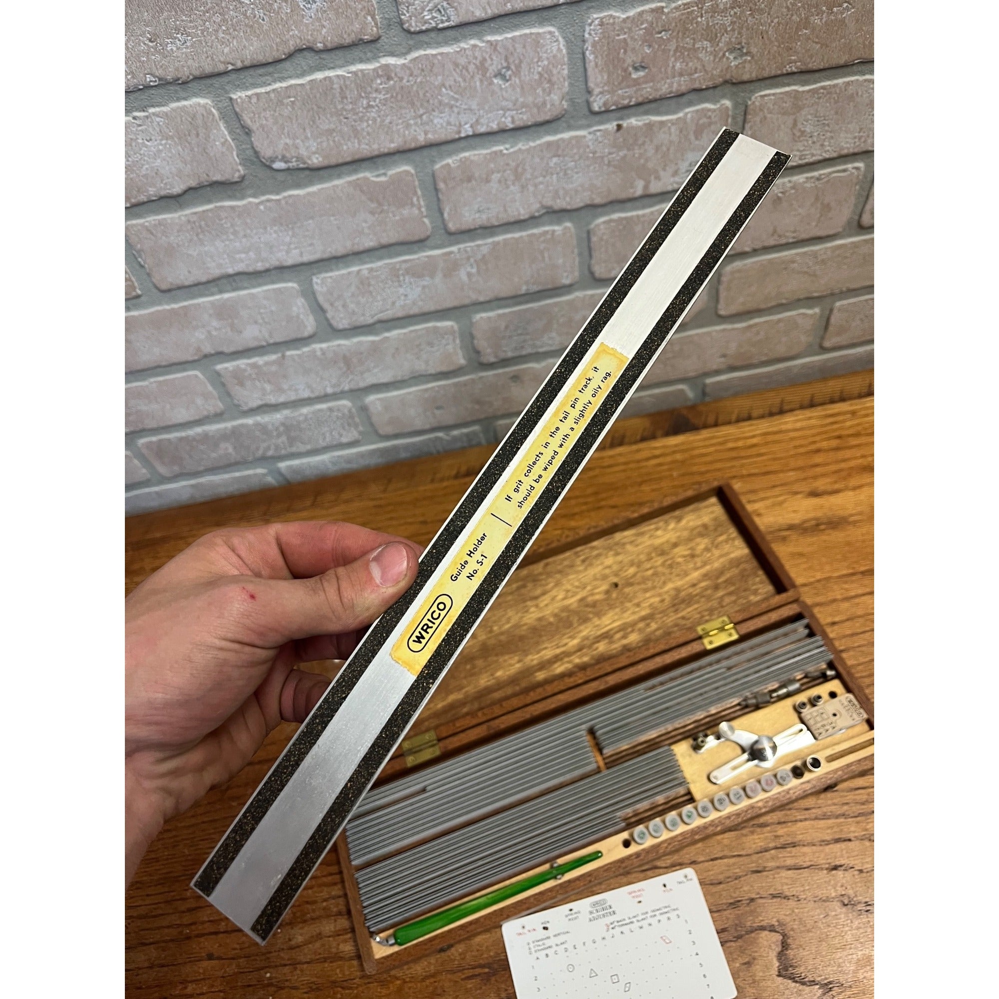 Vintage WRICO Lettering Set Engineering Drafting Tool 6675-542-0897
