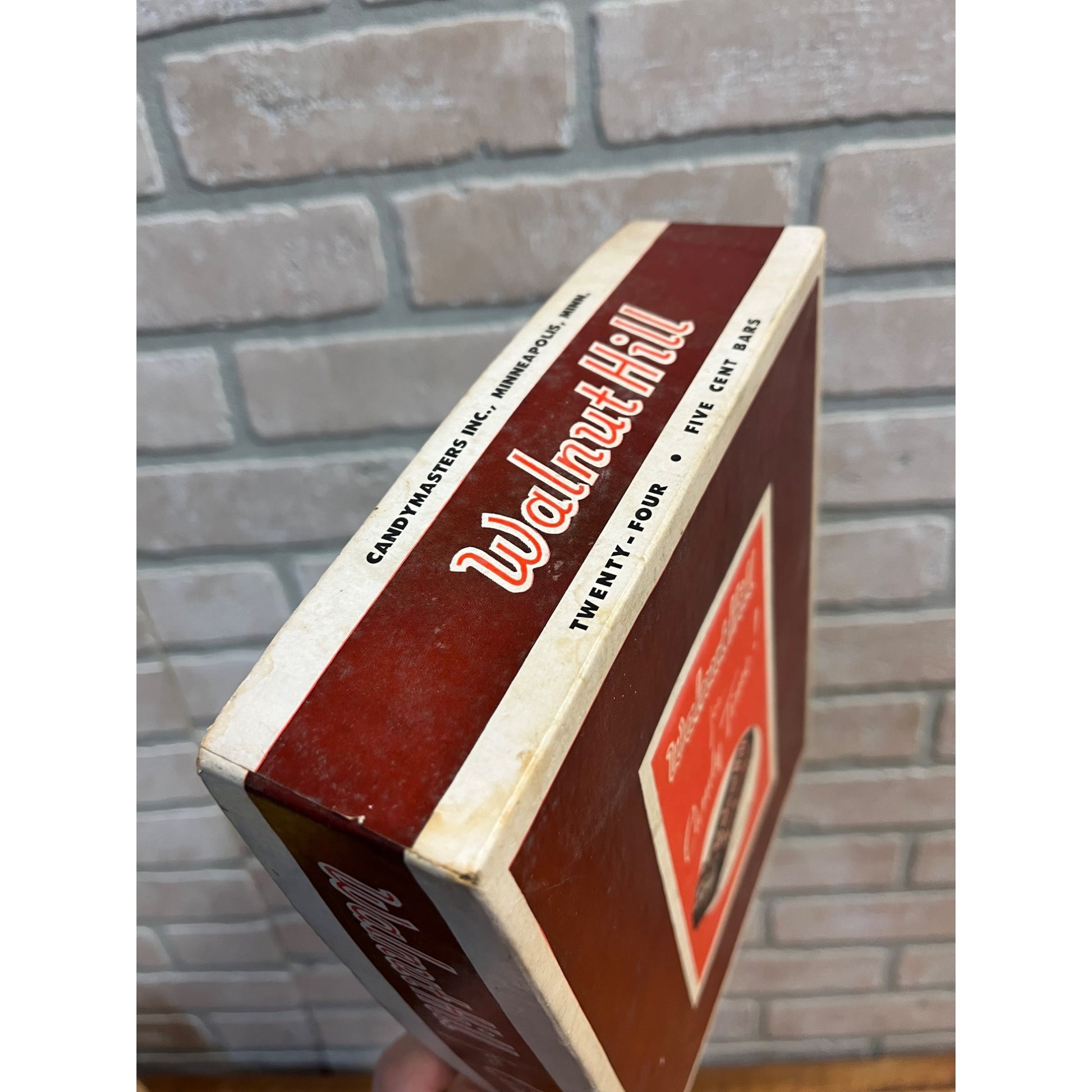 Vintage Walnut Hill Candy Bar Empty Cardboard Display Box Minneapolis MN