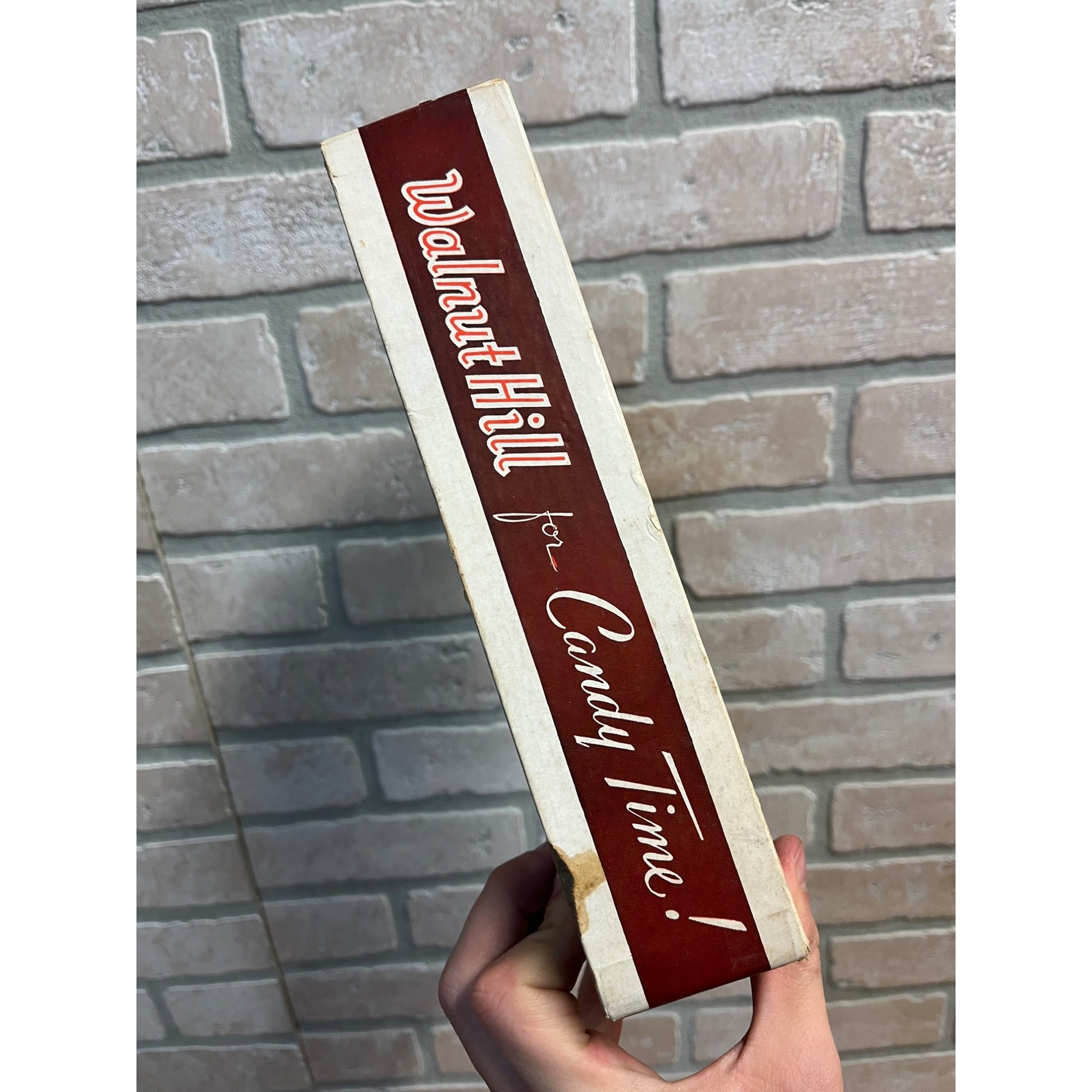 Vintage Walnut Hill Candy Bar Empty Cardboard Display Box Minneapolis MN