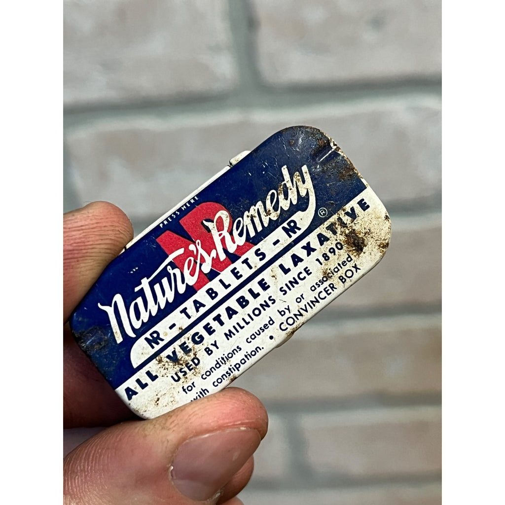 Vintage Nature's Remedy NR Tablets Laxative Advertising Tin w/ Orig. Contents
