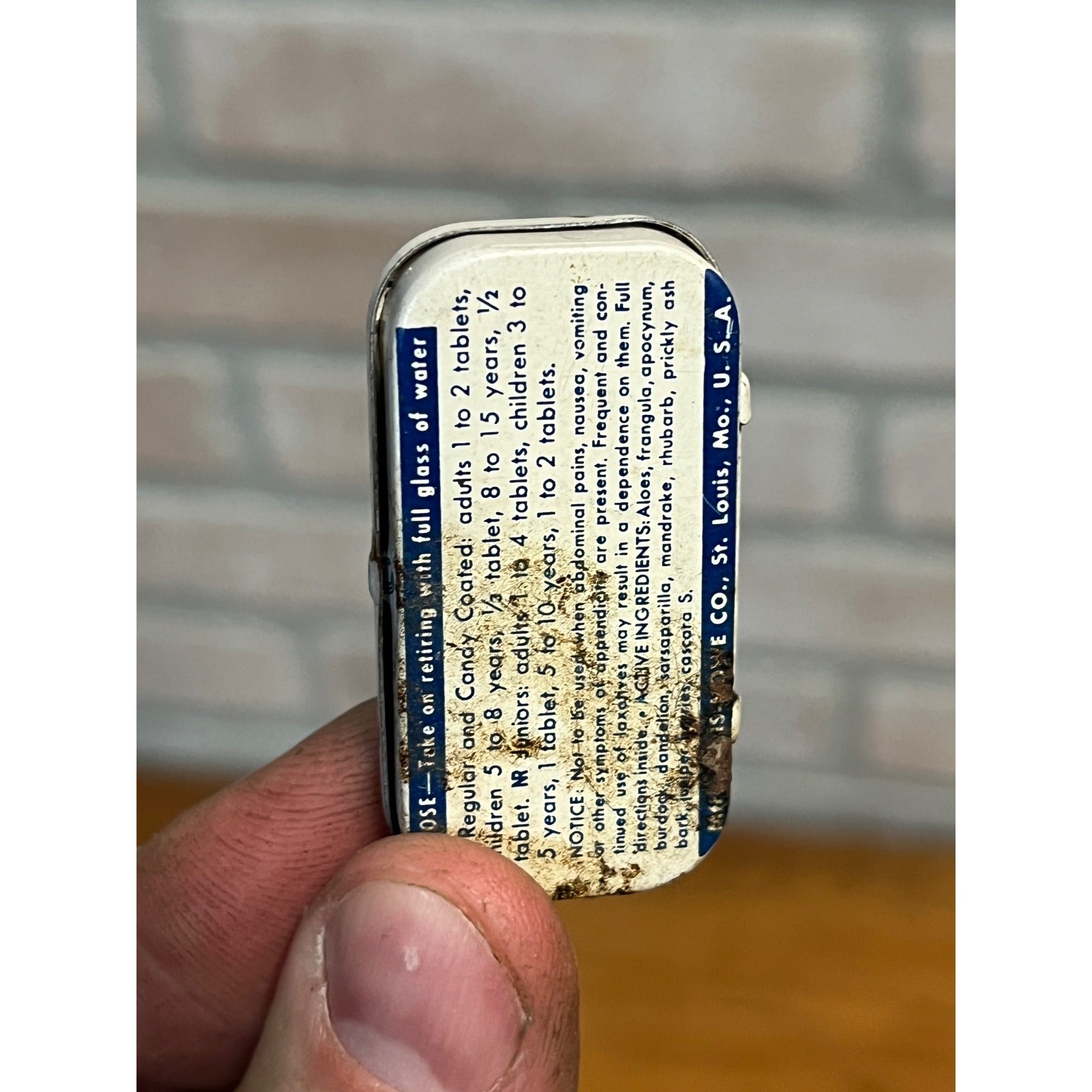 Vintage Nature's Remedy NR Tablets Laxative Advertising Tin w/ Orig. Contents