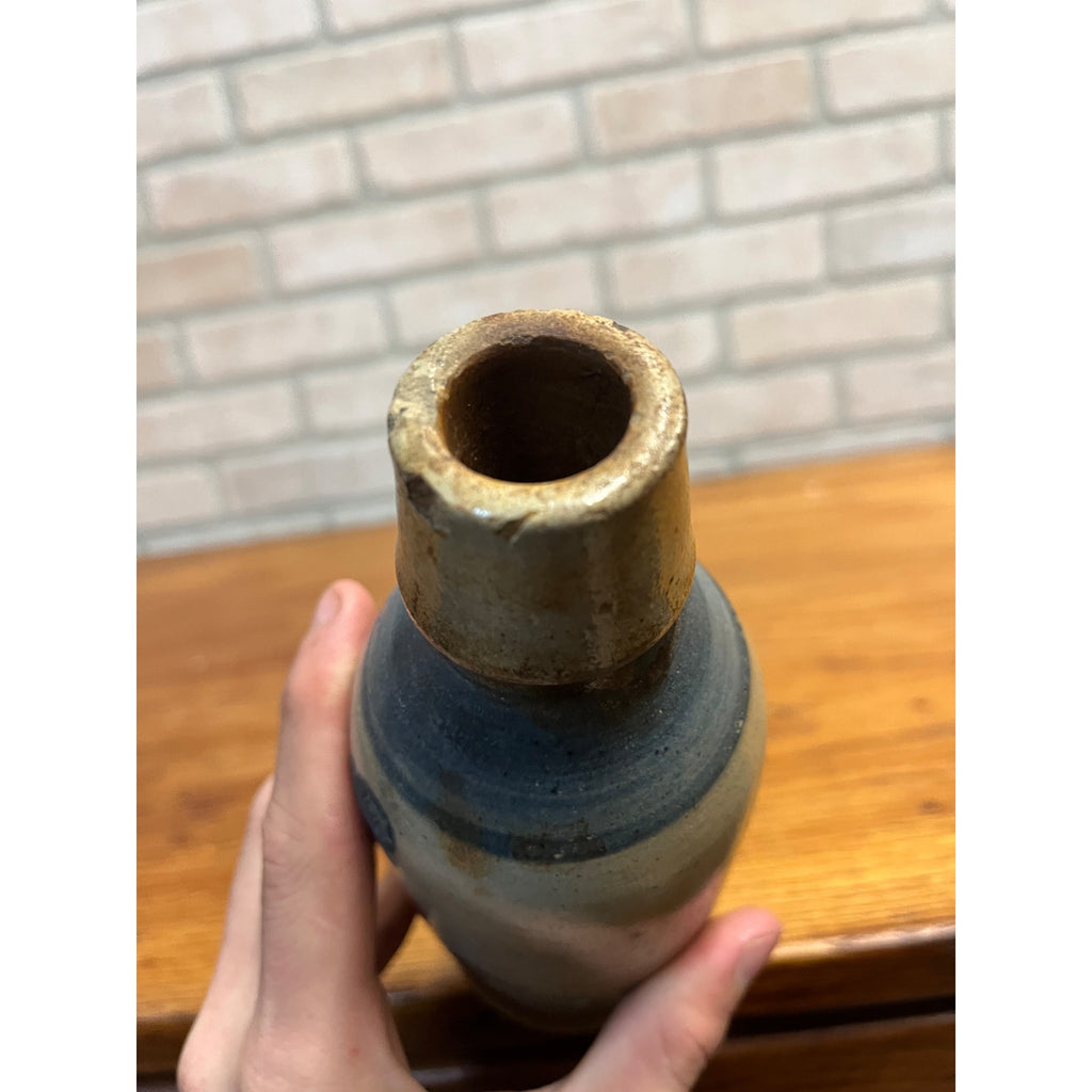 Antique 1800s E.L. Husting Milwaukee Wis. Clay Stoneware Beer Bottle