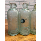 E.L. Husting Milwaukee Wisconsin Blob Top Hutchinson Soda Bottles Lot (3)
