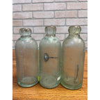 E.L. Husting Milwaukee Wisconsin Blob Top Hutchinson Soda Bottles Lot (3)