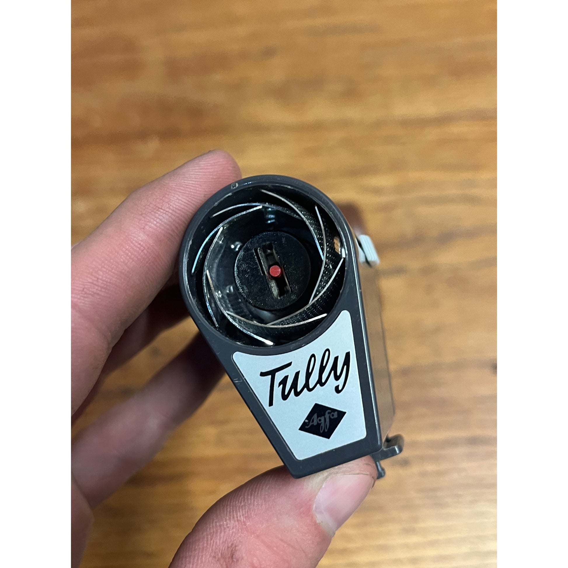 Vintage Agfa Tully Camera Flash W/ Leather Case Germany