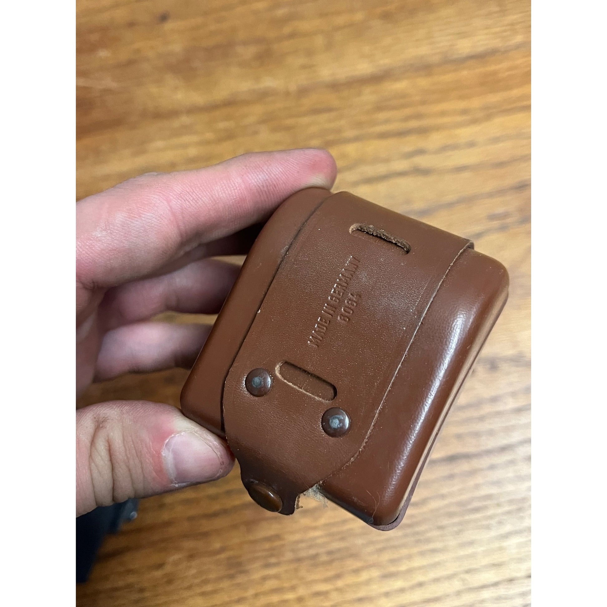 Vintage Agfa Tully Camera Flash W/ Leather Case Germany