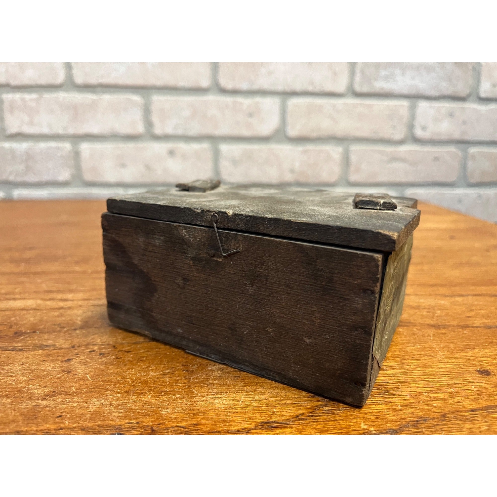 RARE Antique 19th c. Lovell Mascotte Mouse Trap Wood w/ Original Label Primitive