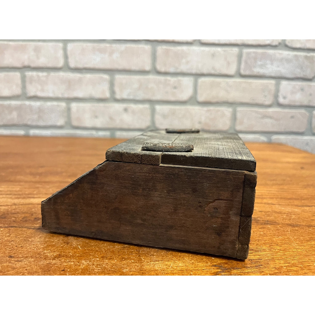 RARE Antique 19th c. Lovell Mascotte Mouse Trap Wood w/ Original Label Primitive