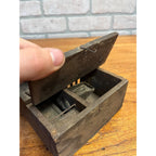 RARE Antique 19th c. Lovell Mascotte Mouse Trap Wood w/ Original Label Primitive