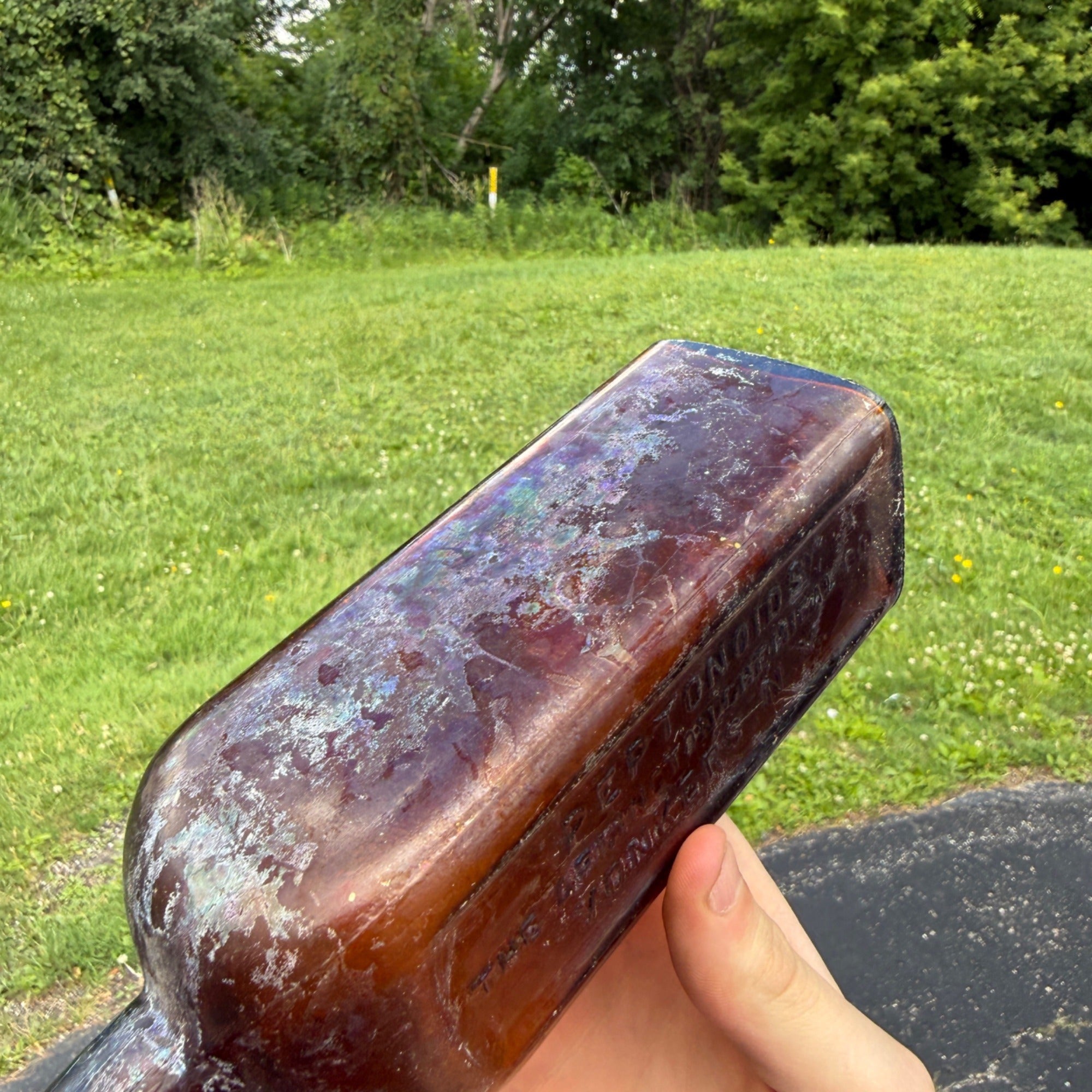Large 1900s Antique Peptonoids Medicine Bottle. Yonkers N. Y. Arlington Chemical Co.