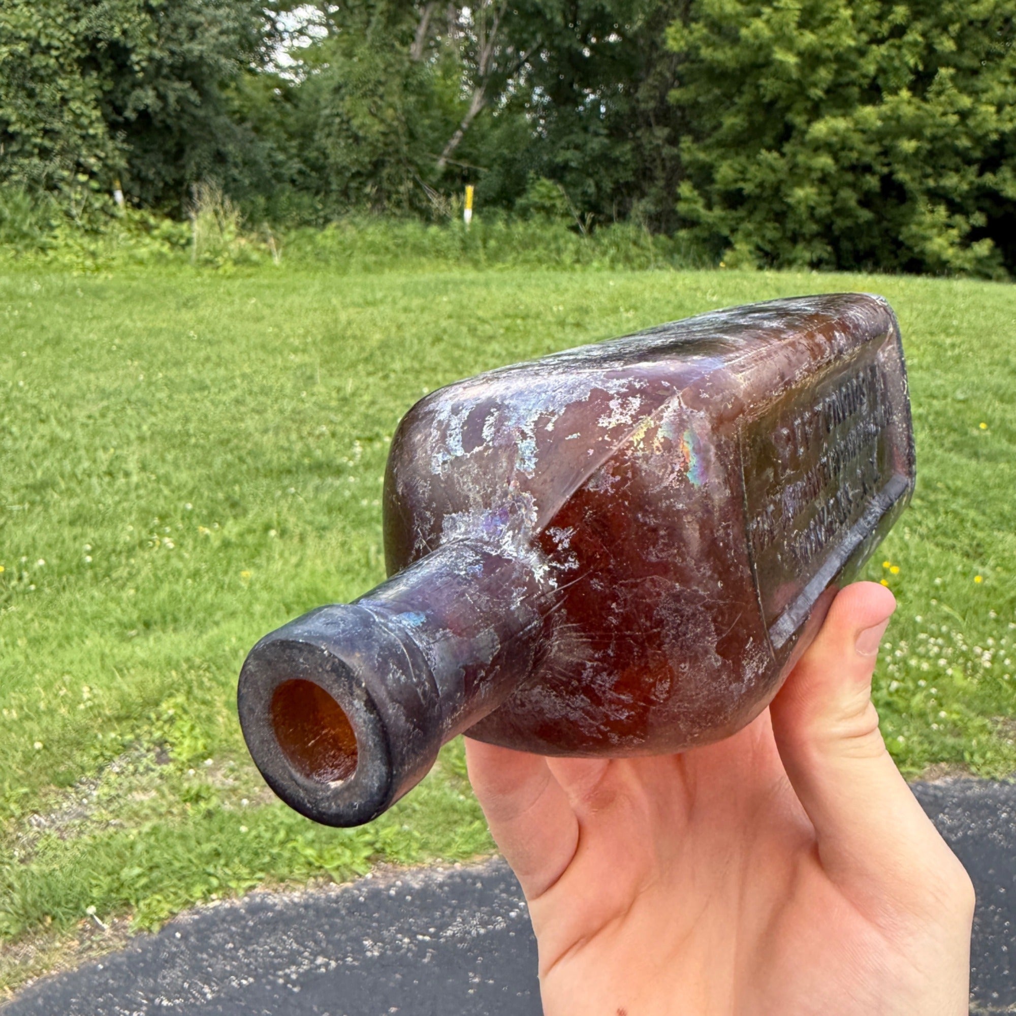 Large 1900s Antique Peptonoids Medicine Bottle. Yonkers N. Y. Arlington Chemical Co.