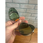 Vintage Fulvue AO-23 Green Motorcycle/Aviator Glasses Safety Goggles Steampunk