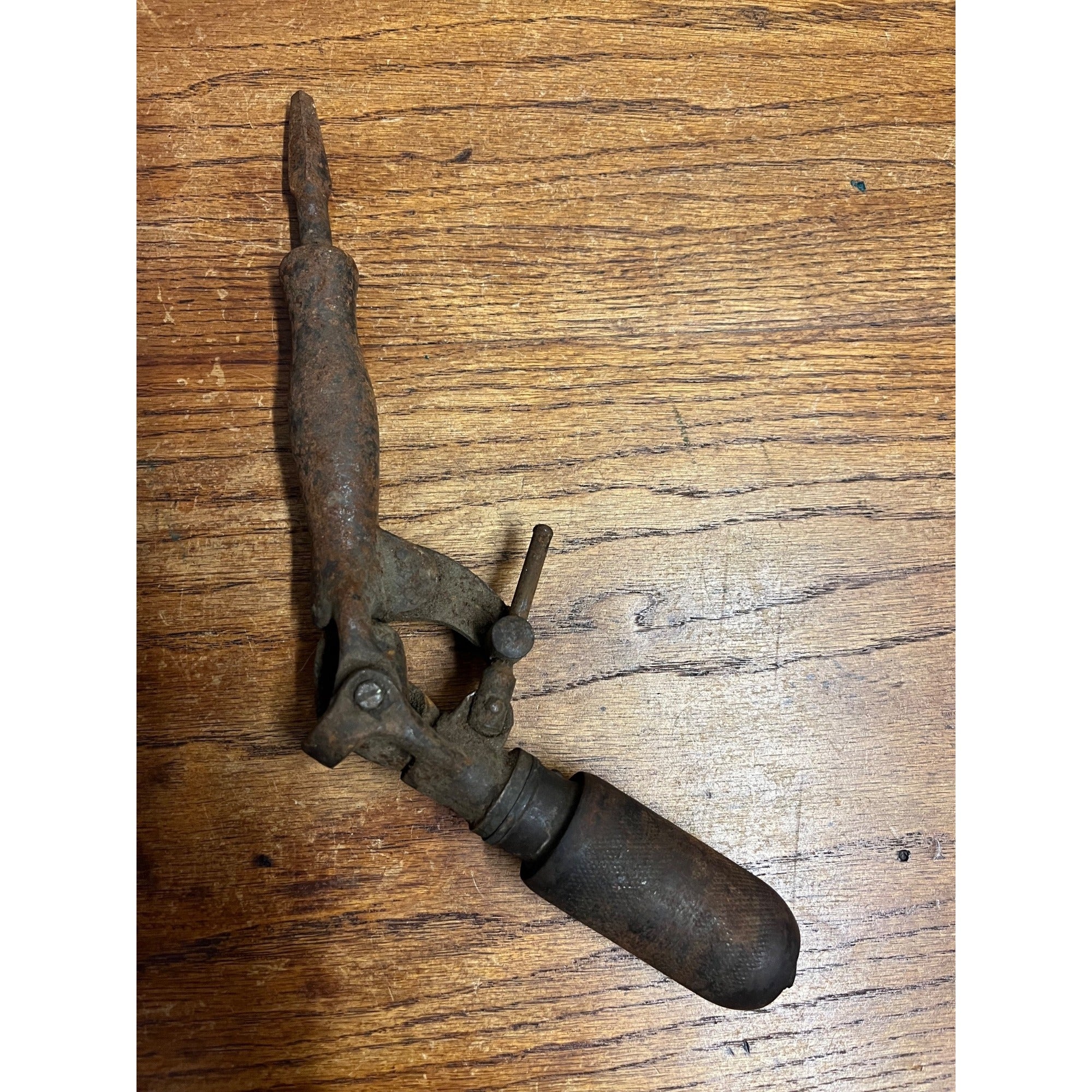 Rare Antique Brace Drill Chuck Attachment Adjustable Angle Tool Unbranded Tool
