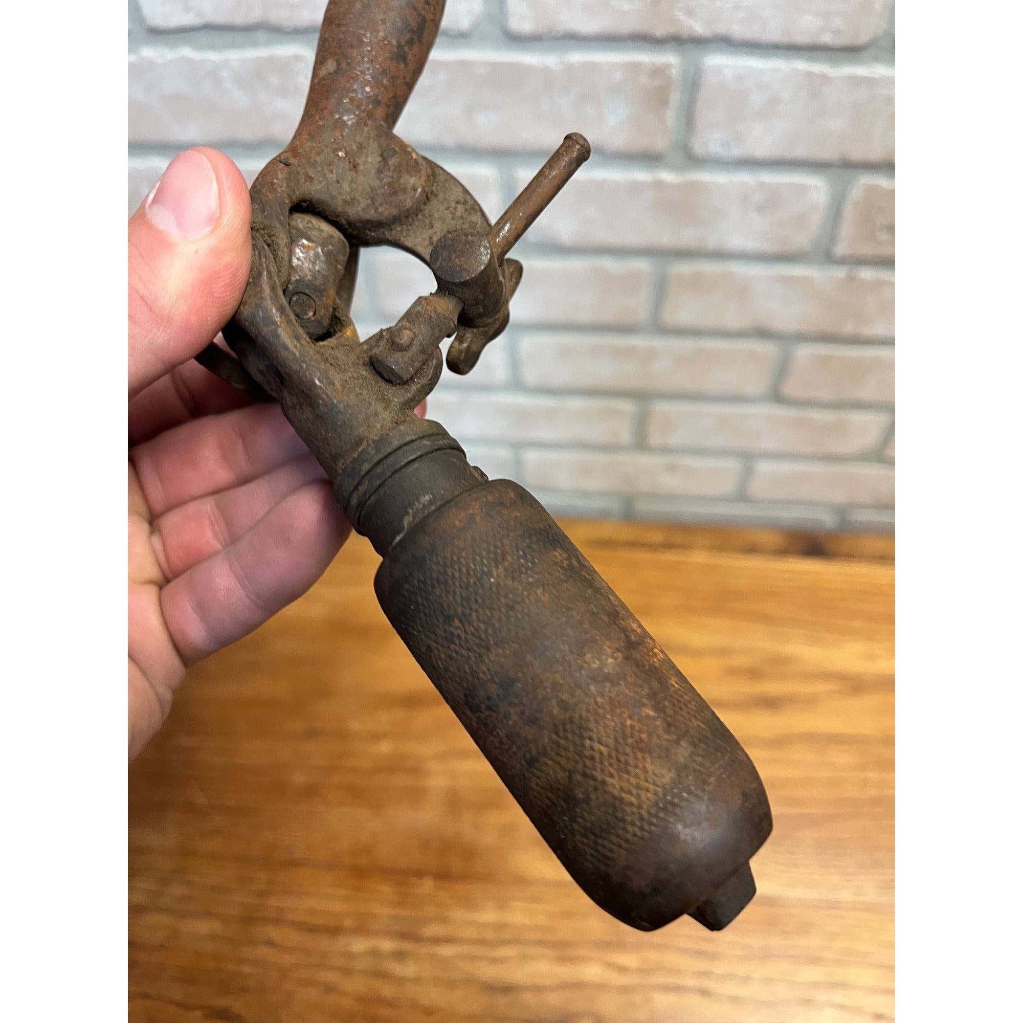 Rare Antique Brace Drill Chuck Attachment Adjustable Angle Tool Unbranded Tool