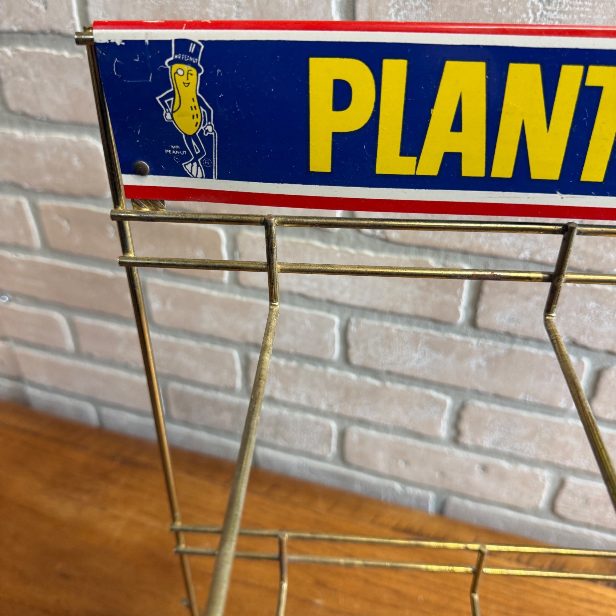 Vintage Planters Peanuts Nuts Store Display Advertising Rack Sign