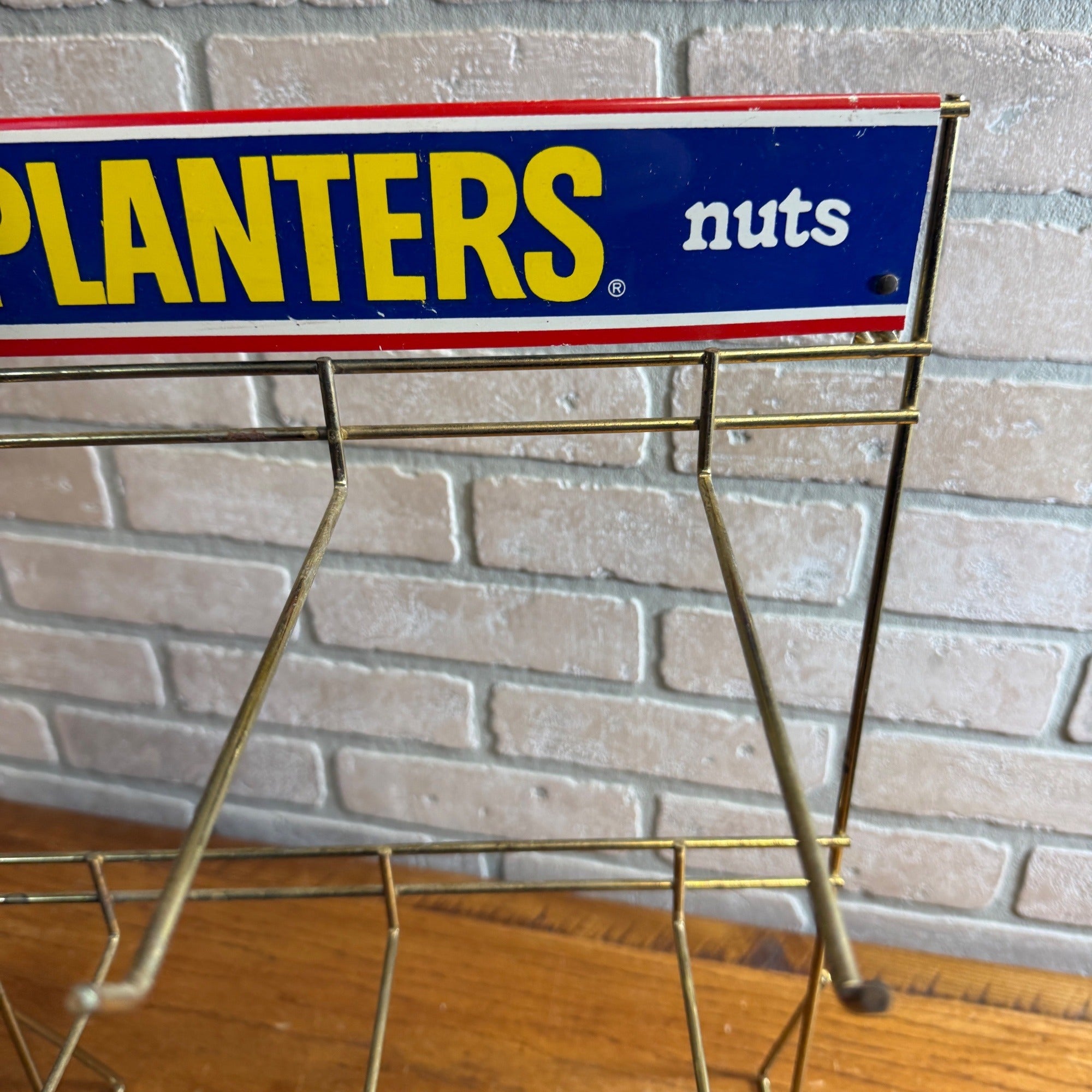 Vintage Planters Peanuts Nuts Store Display Advertising Rack Sign