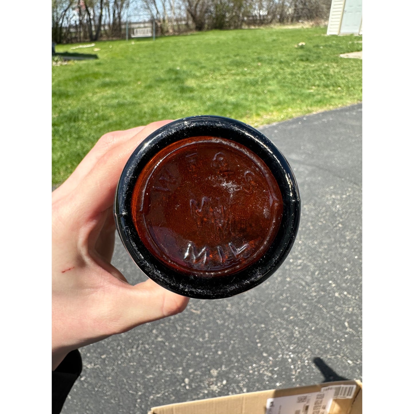 Vintage 1910s Upper Peninsula Brewing Co. Amber Brown Beer Bottle Michigan