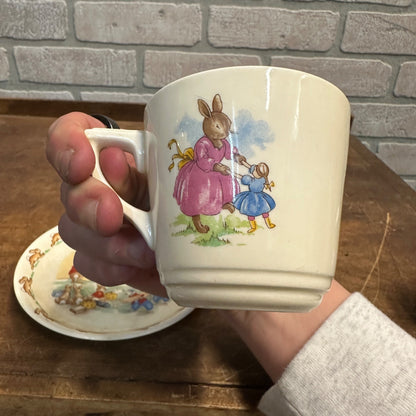 Royal Doulton Bunnykins Rabbit Tea Cup & Saucer