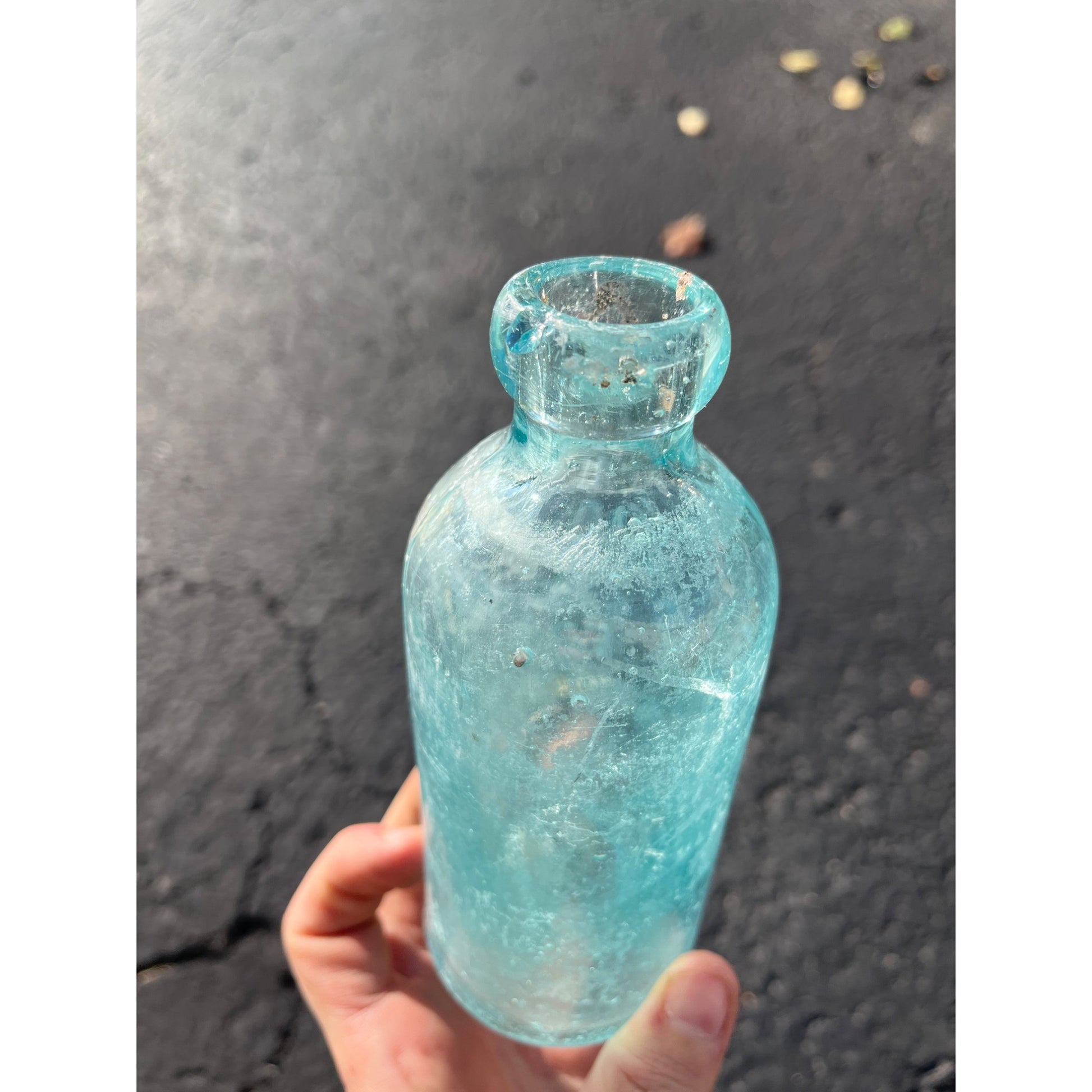 Ben Kornburger & Bro c1890s Milwaukee Wis Blue Soda Beer Bottle Blob Hutchinson