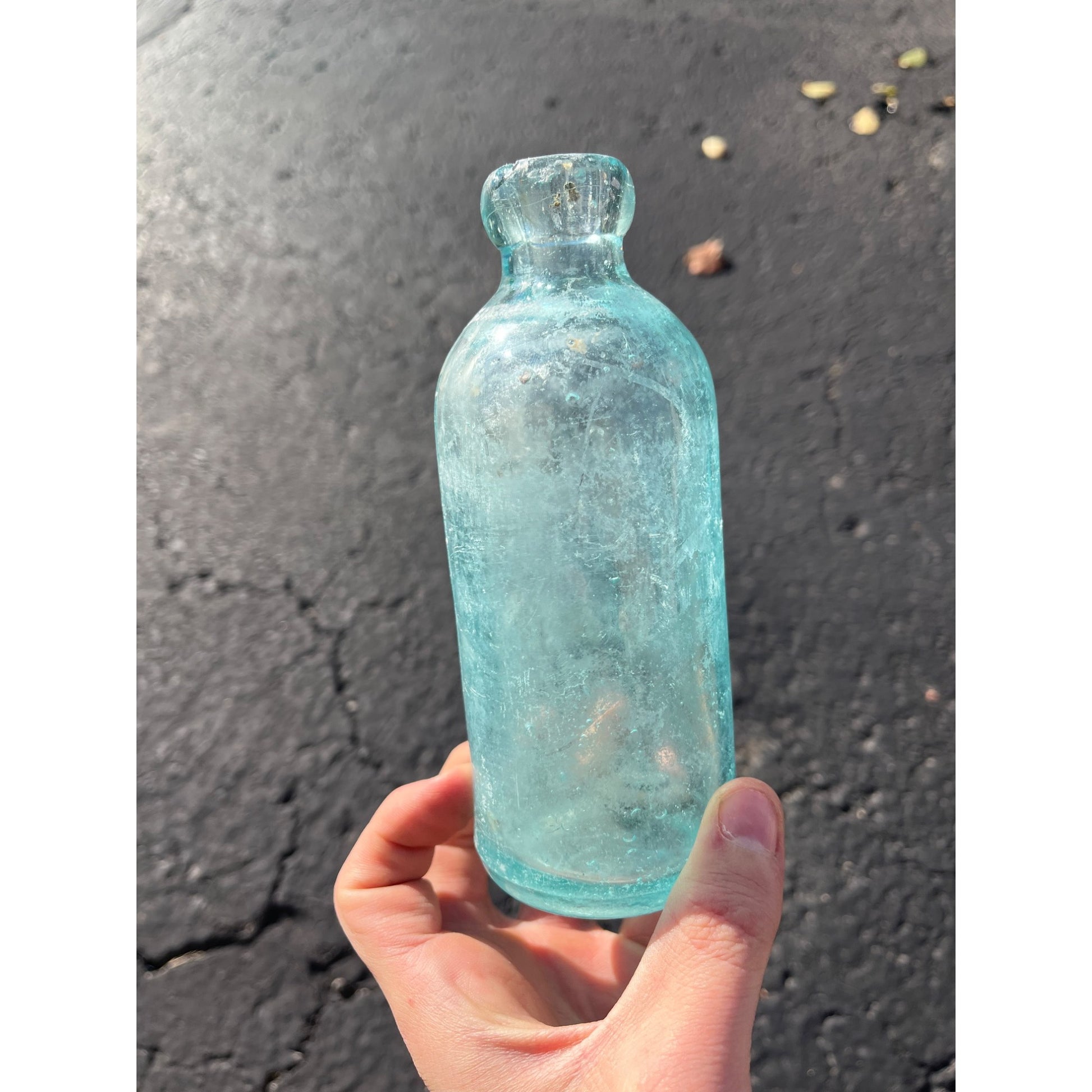 Ben Kornburger & Bro c1890s Milwaukee Wis Blue Soda Beer Bottle Blob Hutchinson