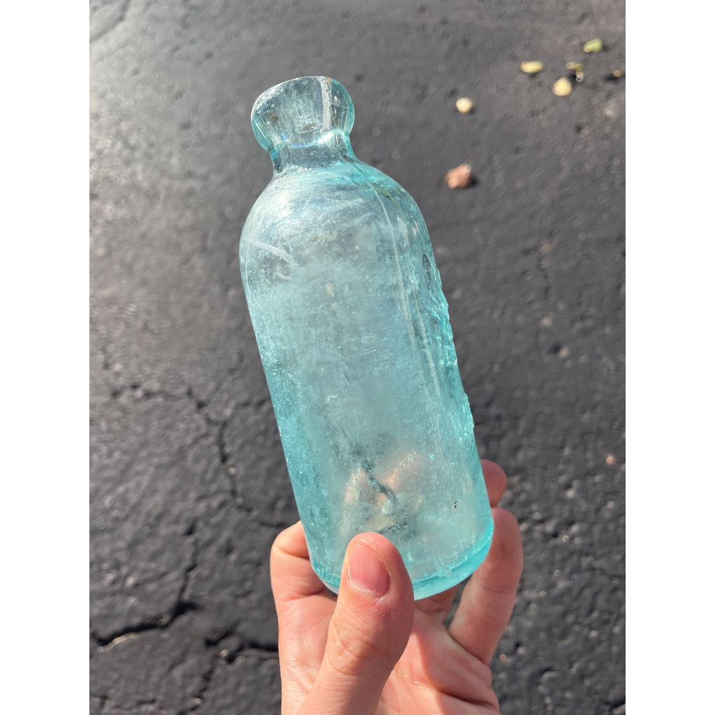 Ben Kornburger & Bro c1890s Milwaukee Wis Blue Soda Beer Bottle Blob Hutchinson