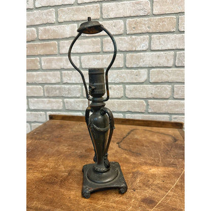 Vintage 1930s Classique Bronze 13" Table Lamp Handel Tiffany Era Arts & Crafts