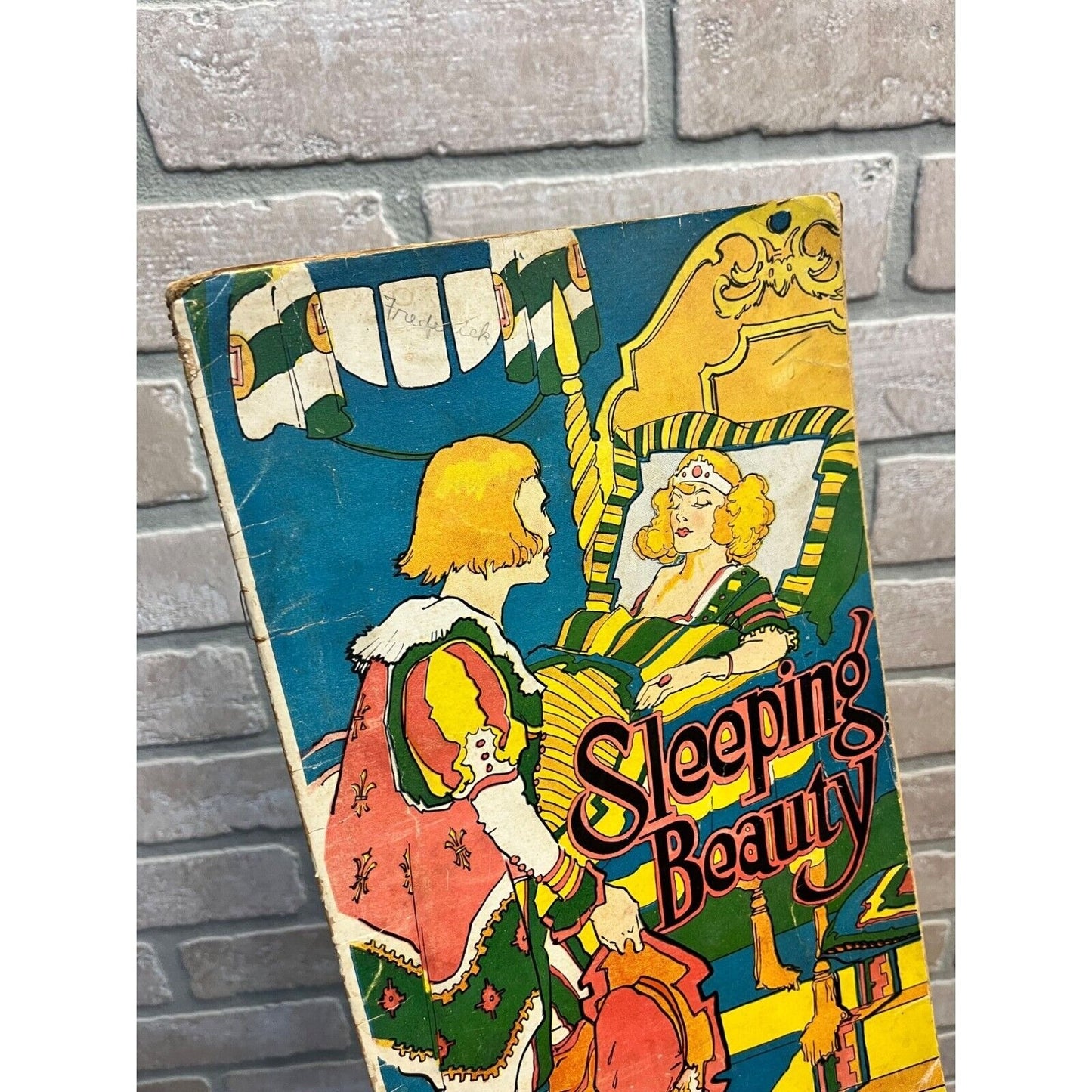 RARE Vintage 1922 Sleeping Beauty Children's Book Colorful - Goldsmith Publishin