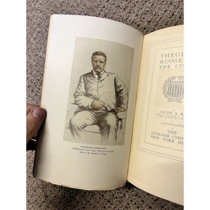 Antique 1904 Theodore Roosevelt the Citizen Hardcover Book Biography Jacob Riis