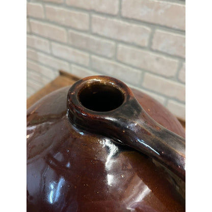 Antique 1800s Fuller & Fuller Druggists Chicago Brown Stoneware Glazed Jug
