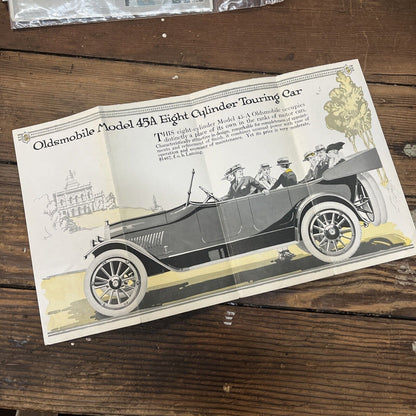 Vintage c1918 Oldsmobile Model Fortyfive-A Dealership Showroom Sales Brochure