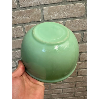 Vintage Jadeite 7" Mixing Bowl Kitchen Ware Jade Green - 3.75" Deep