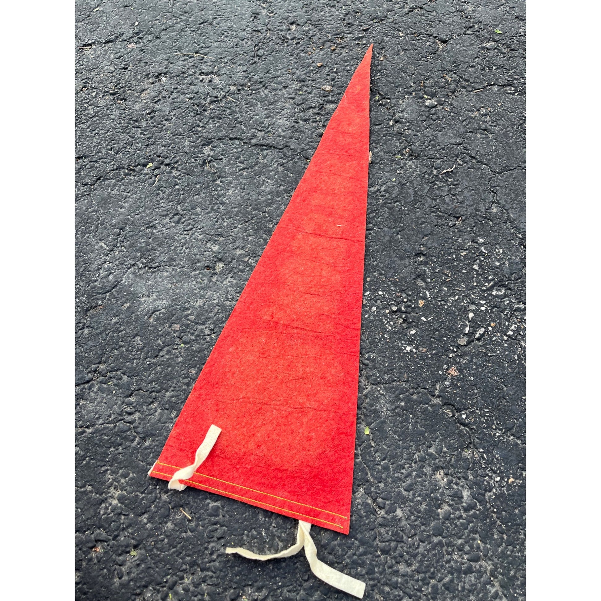 Vintage 1950s Houston Texas Souvenir Felt Pennant Banner 27" Flag Decor