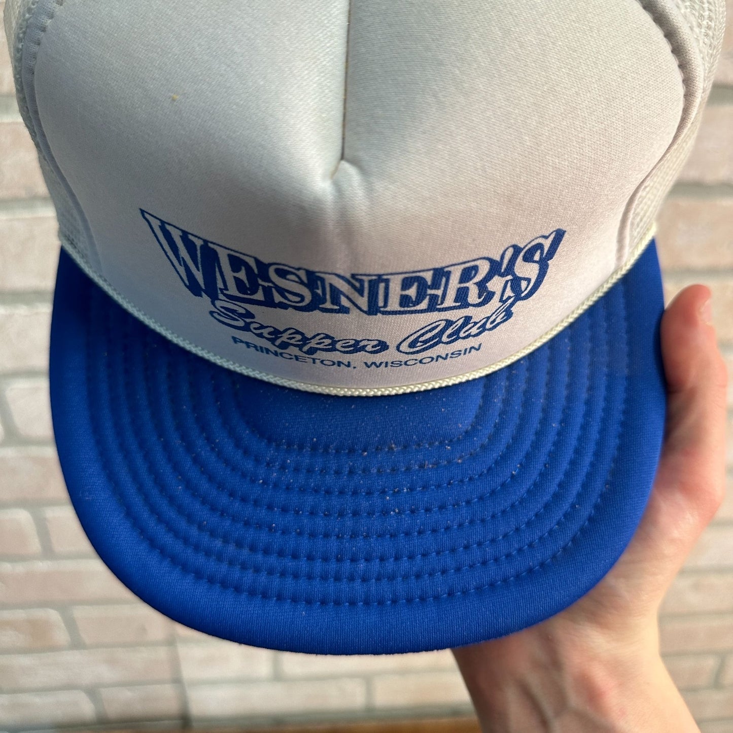 VINTAGE WESNER SUPPER CLUB PRINCETON WISCONSIN MESH RETRO SNAPBACK HAT