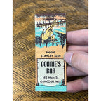 Vintage Matchbook Advertising - Connie’s Bar - Oshkosh, Wis Outdoors Hunting Wildlife