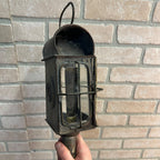 ANTIQUE PRIMITIVE BUGGY CARRIAGE FARMHOUSE TIN CANDLE LANTERN LAMP LIGHT