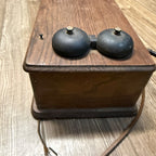 Antique Oak  Wall Mount Telephone