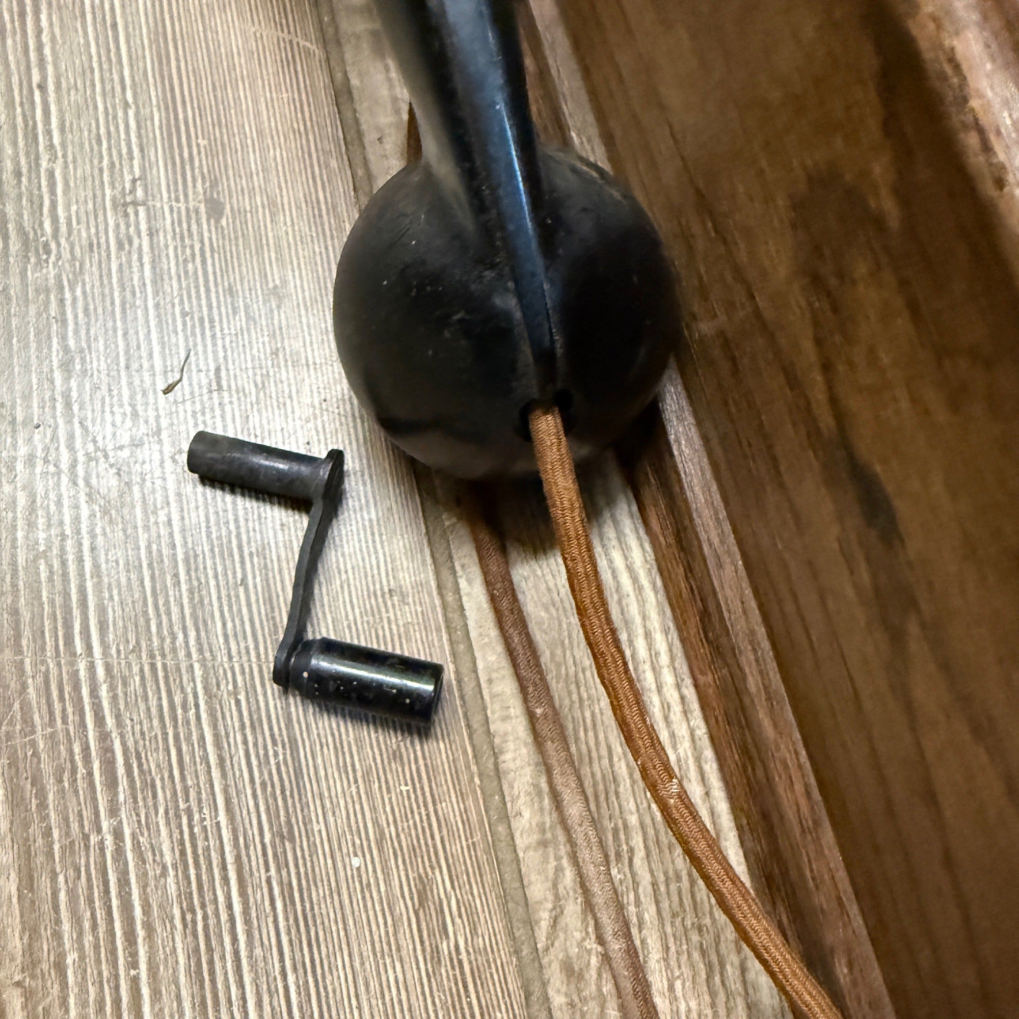 Antique Oak  Wall Mount Telephone