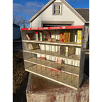 Vintage Putnam Fadless Dyes General Store Advetising Display Cabinet Shelf Sign