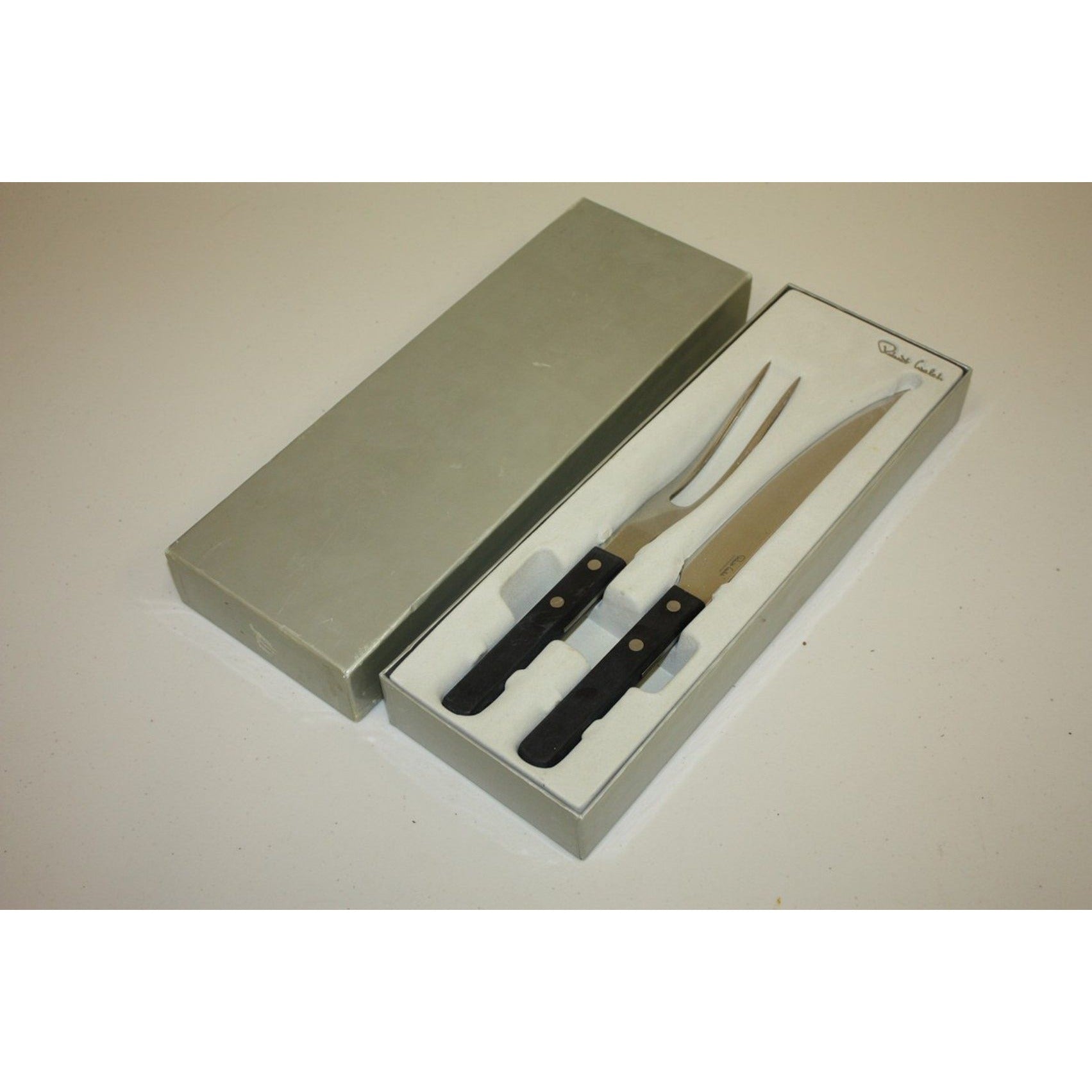 Vintage Robert Welch Trattoria Two Piece Carving Knife and Fork Set, IN BOX