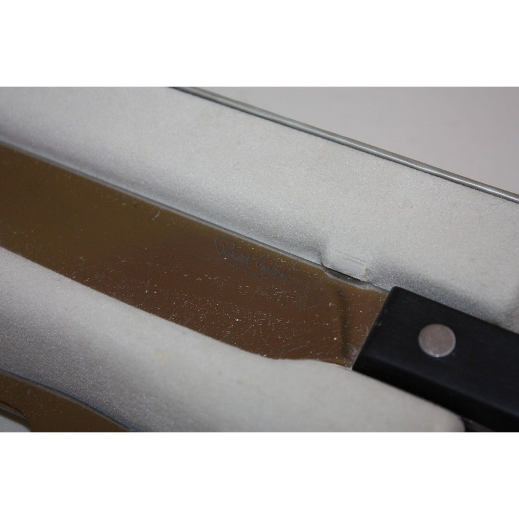 Vintage Robert Welch Trattoria Two Piece Carving Knife and Fork Set, IN BOX