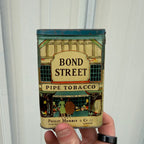 Vintage Bond Street Smoking Tobacco Empty Vertical Pocket Tin Advertising