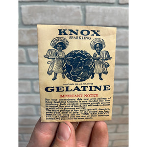 Vintage 1930s Knox Sparkling Gelatine Packet Pack Unopened Advertising