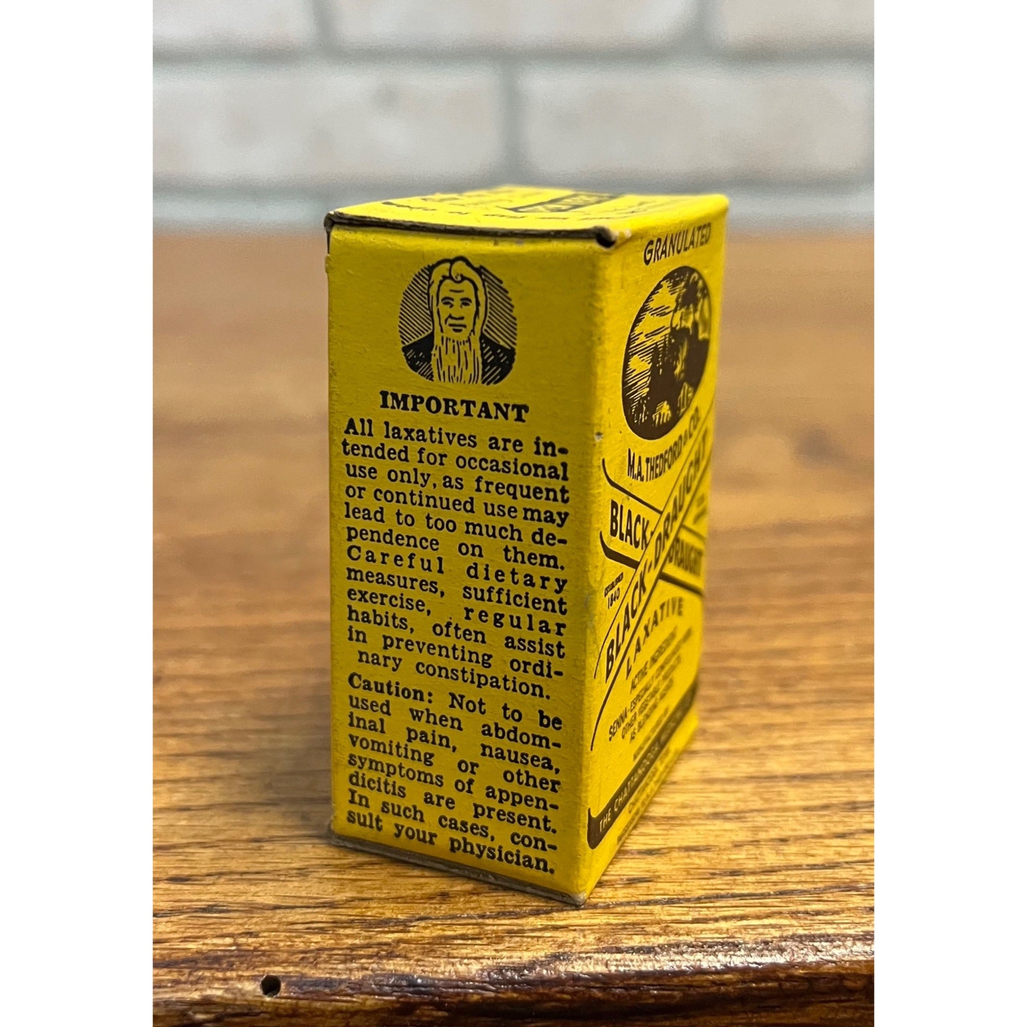 Vintage Black Draught Laxative Medicine New In Box