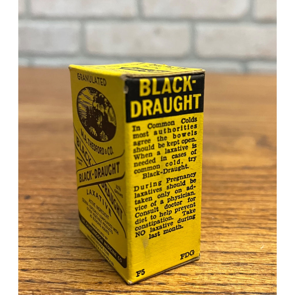 Vintage Black Draught Laxative Medicine New In Box