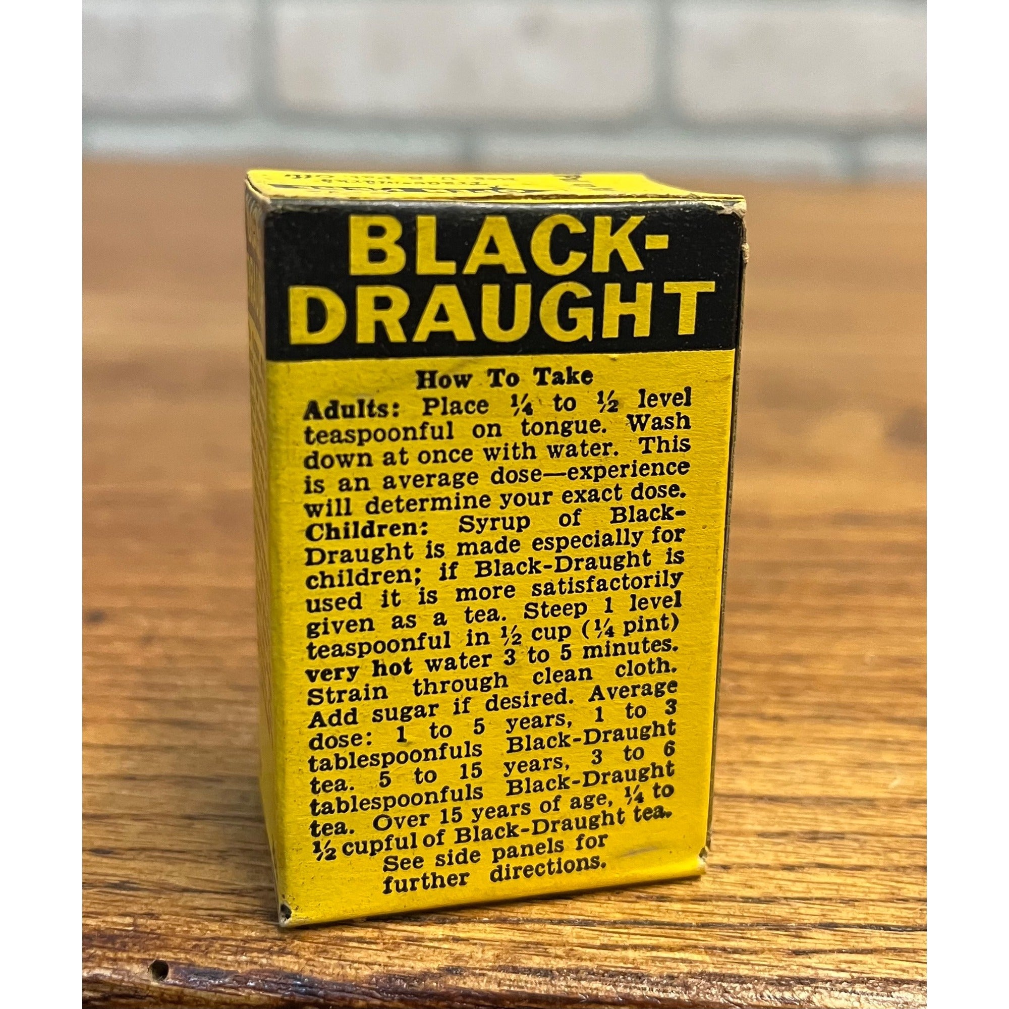 Vintage Black Draught Laxative Medicine New In Box