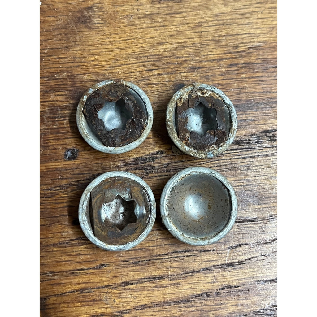 Doepke Adams Toy Road Grader Parts Wheel Caps Set of Four Original
