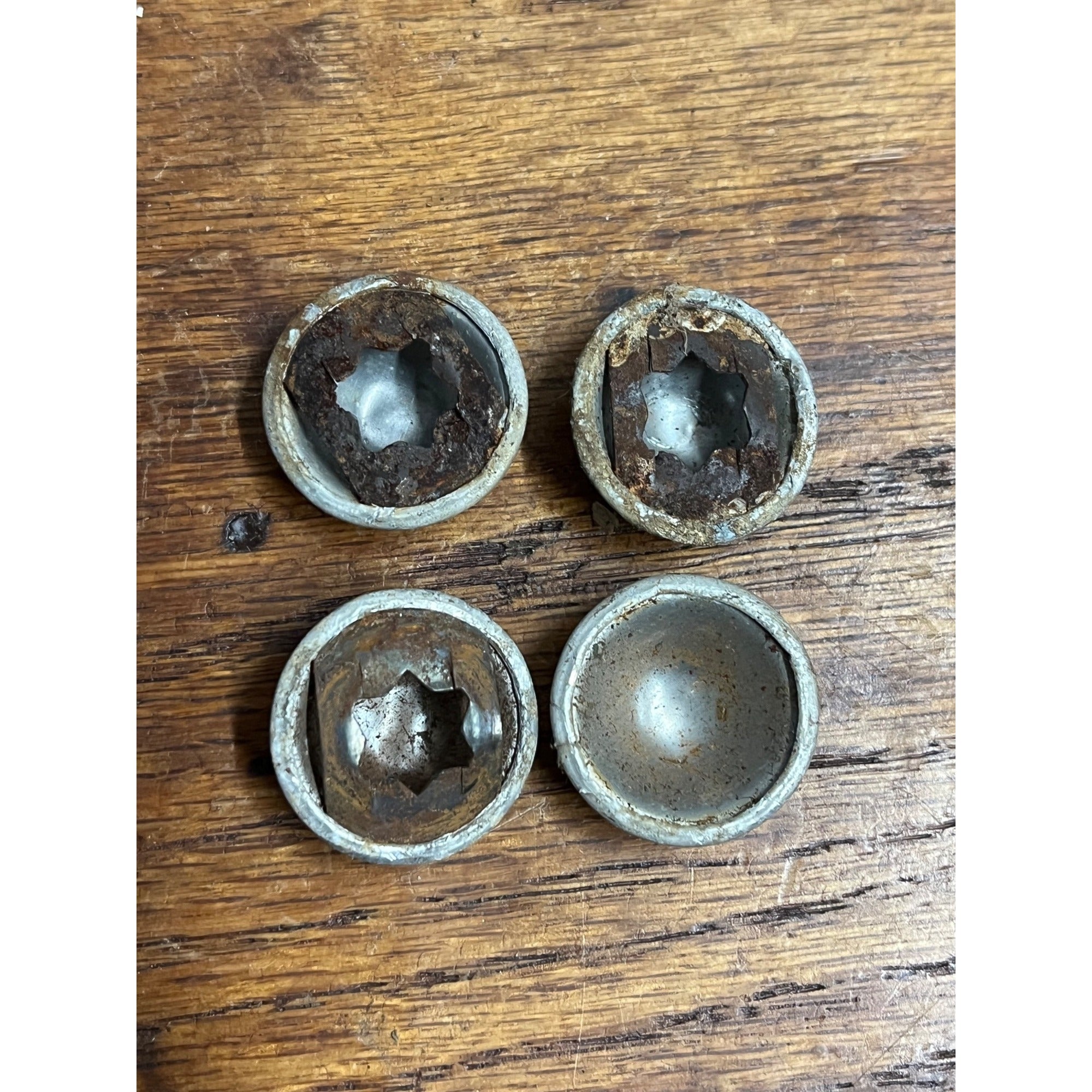 Doepke Adams Toy Road Grader Parts Wheel Caps Set of Four Original